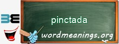 WordMeaning blackboard for pinctada